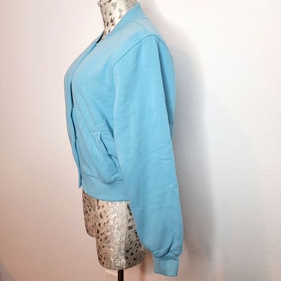 Victoria's Secret Cotton Fleece Bomber Jacket. - Picture 6 of 14